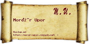 Morár Upor névjegykártya